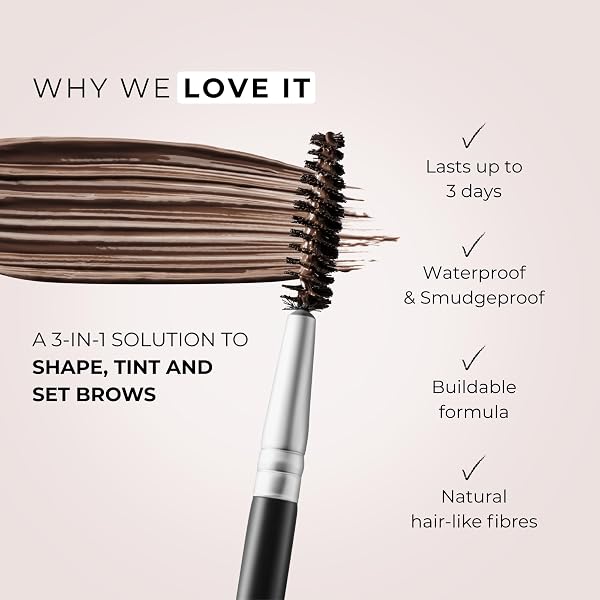 WUNDERBROW EYEBROW GEL, WATERPROOF, SMUDGEPROOF, LONG LASTING, SHADE: AUBURN, VEGAN AND CRUELTY-FREE