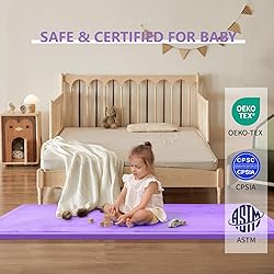 Huloo Sleep Play Mat for Babies Toddlers,1.3" Thick