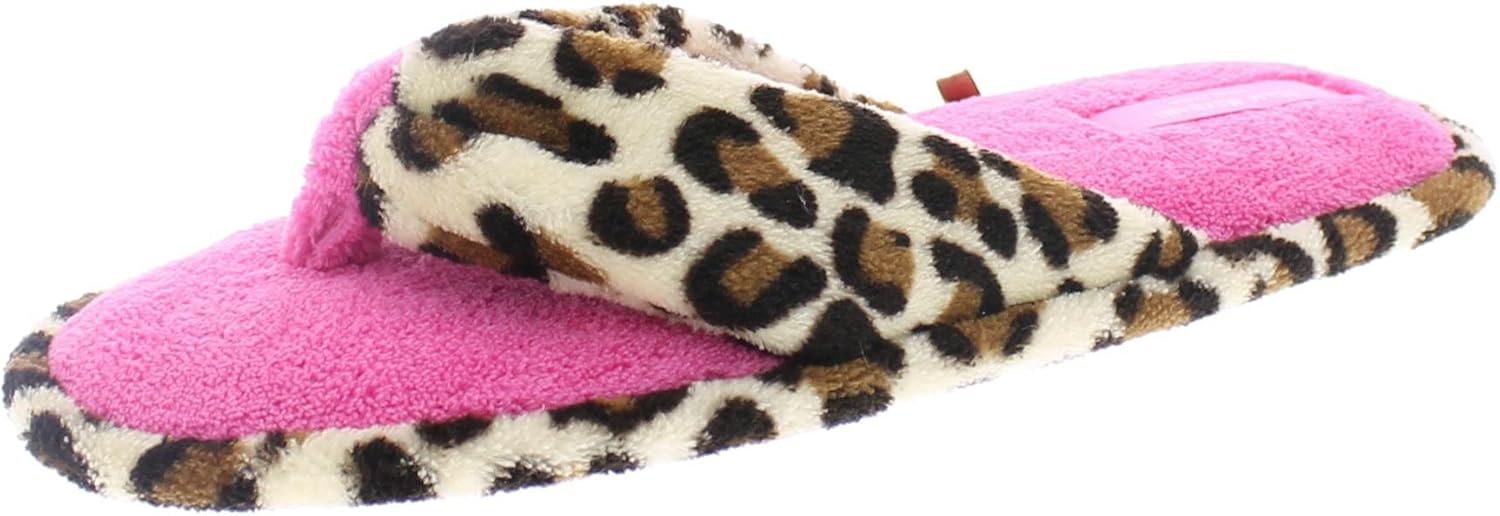 leopard thong slippers