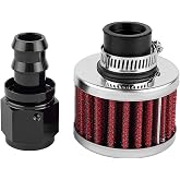 18mm Fuel Cell Breather/Vent -10AN Female Fitting with Air Filter Rebuild Kit