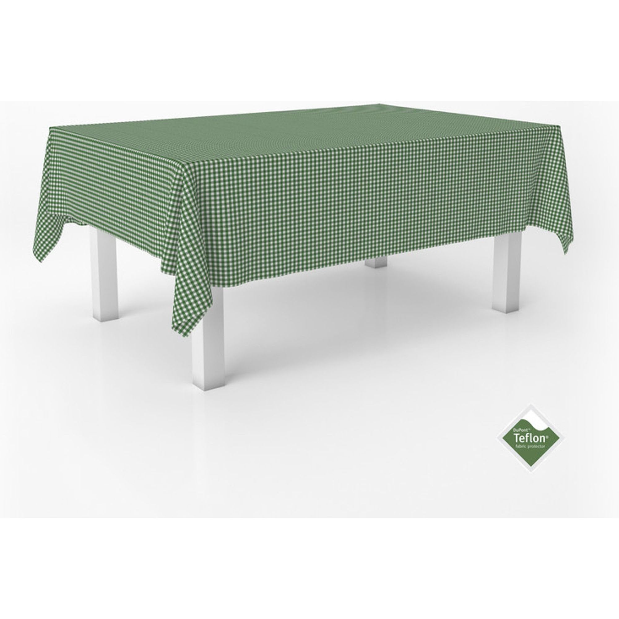 ECOMMERC3 | Stain Resistant Vichy Tablecloth for Rectangular Table Size 180 x 140 cm - Vichy Tablecloth Extra Soft and Waterproof Touch Bottle Green — image 1