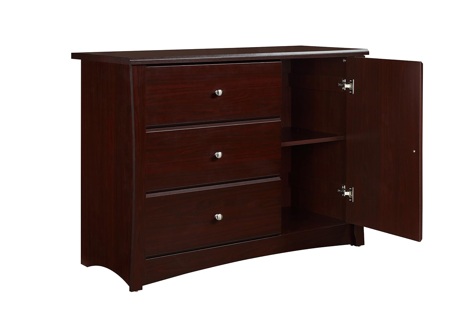 storkcraft crescent 3 drawer combo dresser