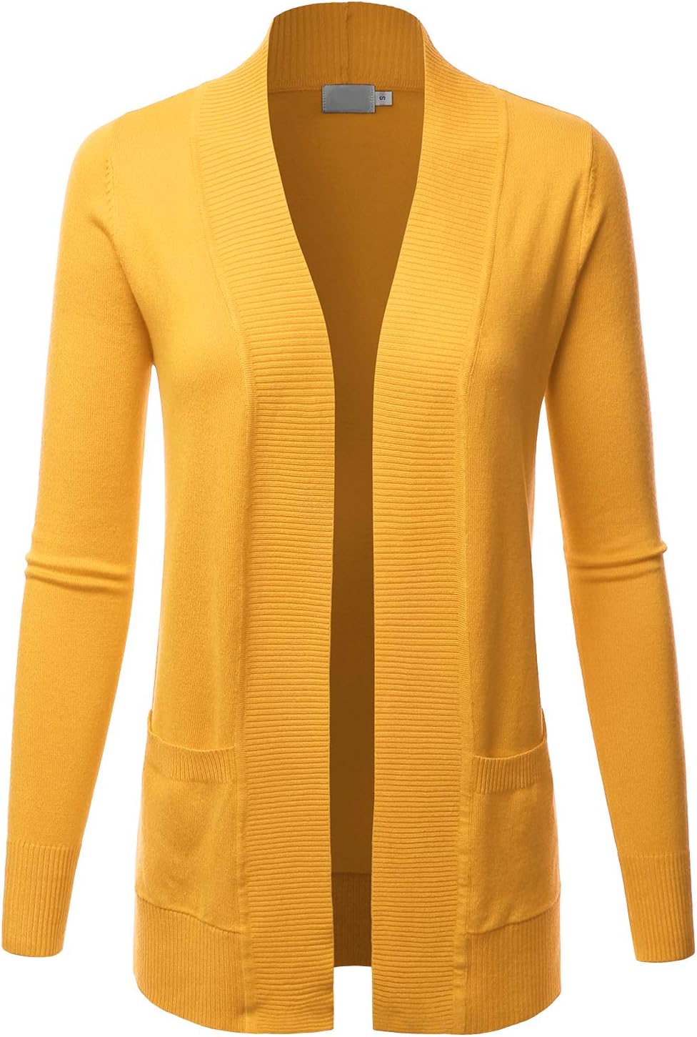 LALABEEWomen's Open Front Pockets Knit Long Sleeve Sweater Cardigan(S~3XL)
