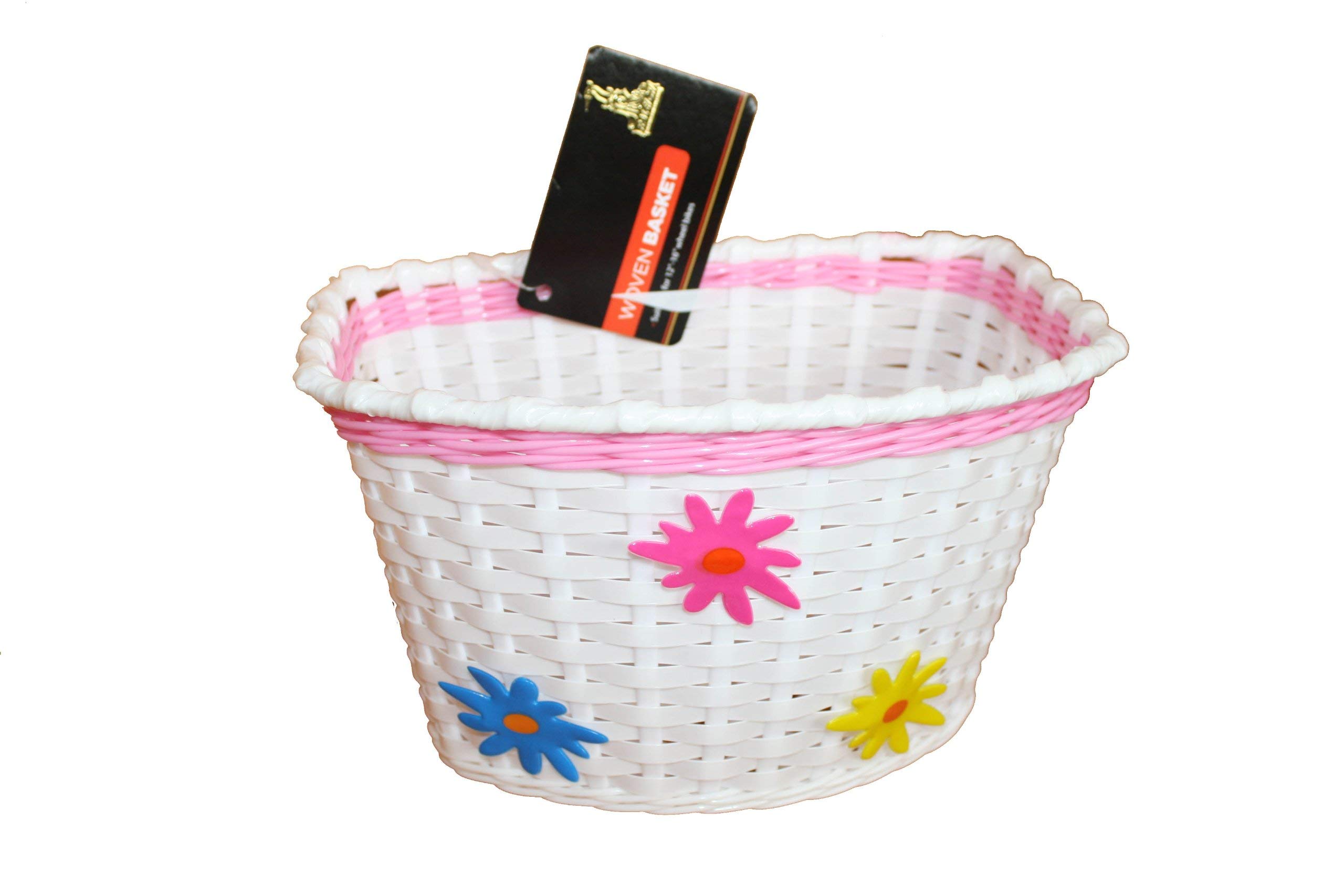 Adie Girl's ACB002 Wicker Effect Basket - Pink/White
