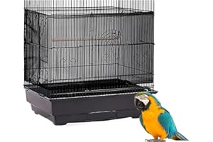 LWFCOEE Bird Cage Seed Catcher, Large Bird Cage Skirt Guard, Adjustable Soft Nylon Mesh Bird Cage Netting for Round Square Bird Cages Circumference 60-86Inch