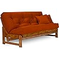 Nirvana Futons Arden Futon Frame - Queen Size (Frame Only), Solid Wood Construction