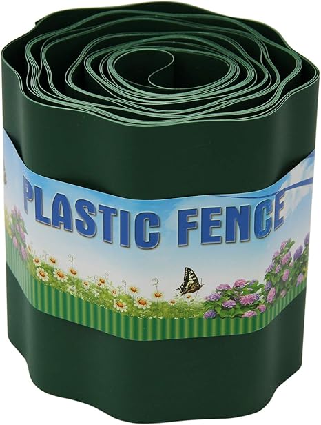 Amazon アストロ 土留め 園芸シート ウェーブ 9mx15cm幅 グリーン あぜ波 家庭菜園 高畝 植栽 根切り 園芸 ガーデニング 602 64 支柱