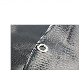 SolaDirect 4 x 6 m Grey Tarpaulin 200 GSM Waterproof Heavy Duty Groundsheet view 6