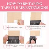 GOO GOO Tape In Hair Extensions 20in 50g 20pcs 9A Human Hair Chocolate Brown view 3