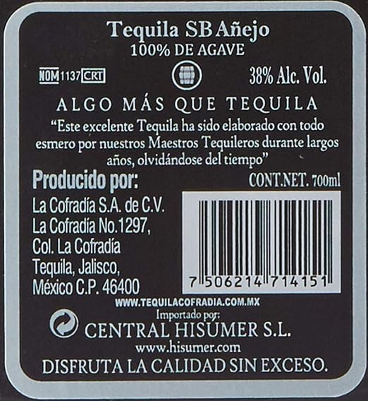 Cofradia Tequila Single Barrel Reserva Especial - 700 ml ...