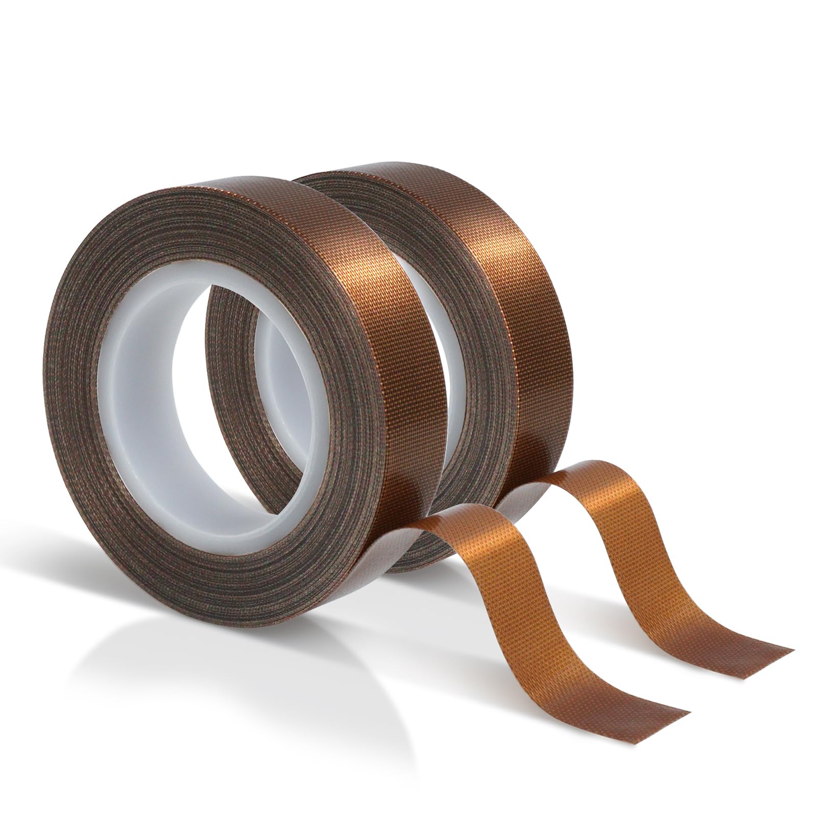 Photo 1 of MEBMIK 2 Rolls 1/2 Inch x 33 Feet Low Friction Drawer Slide Tape - Squeak Resistant, Abrasion Resistant Surface Protection Tape for Wood, Cabinet, Curtain, Furniture,Brown