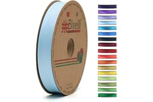 BIYELLI Fold Satin Bias Tape - 99+ Colors - 3/4 Inches Wide - 27 Yards - Fold Satin Binding Bias Ribbon Fabric Piping Bias Binding Tape for Sewing Clothing DIY (11. Baby Blue) BYS04