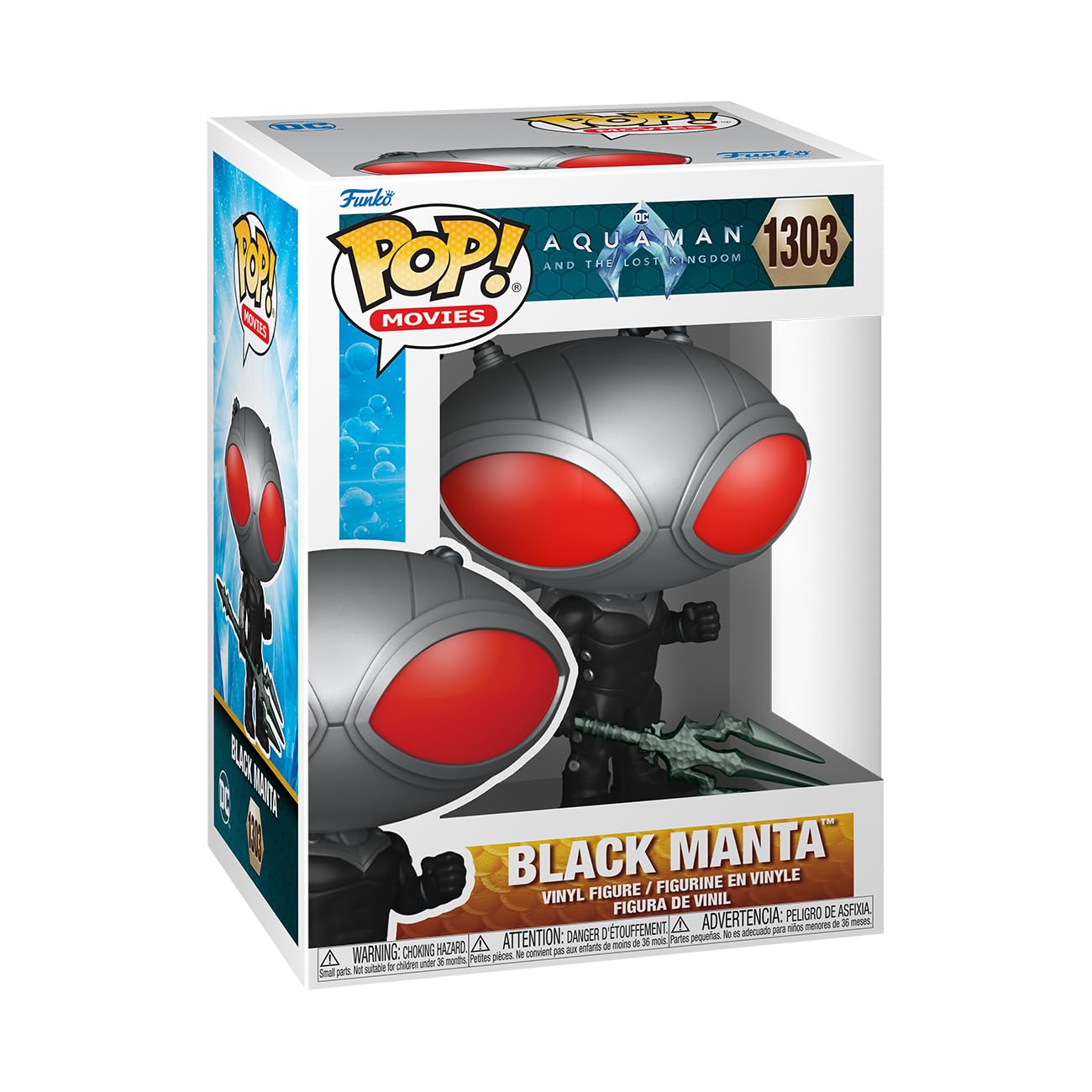 Funko POP! Movies: DC - Black Manta - Aquaman - Collectable Vinyl Figure - Gift Idea - Official Merchandise - Toys for Kids & Adults - Movies Fans - Model Figure for Collectors and Display