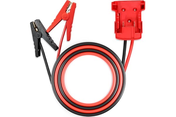 Jumper Cable Clamps Compatible with Mil.Waukee Compatible with M18 18V Battery Jumper Starter, 3.9ft 8AWG Automotive Booster