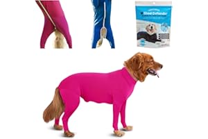 Shed Defender Original Dog Onesie for Dog Shedding, Seen on Shark Tank, Lightweight Breathable, Bodysuit for Dogs, Recovery Suit, Jumpsuit, Dog Body Suit, Shed Shirt, Post Surgery Onesie, Vet Approved