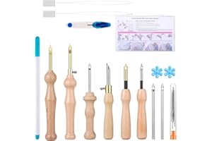 ZUAOOZ Punch Needle Kit with Storage Box, Punch Needle Tool Set for Adult Beginners, Perfect for DIY Craft,Decoration and Gifts
