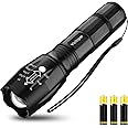 Victoper Work Light, Bright Tactical Flashlights High Lumens with 5 Modes, Waterproof Focus Zoomable Flash Light, Portable Flashlight for Job Site Lighting, Camping, Hiking, Outdoor, Home