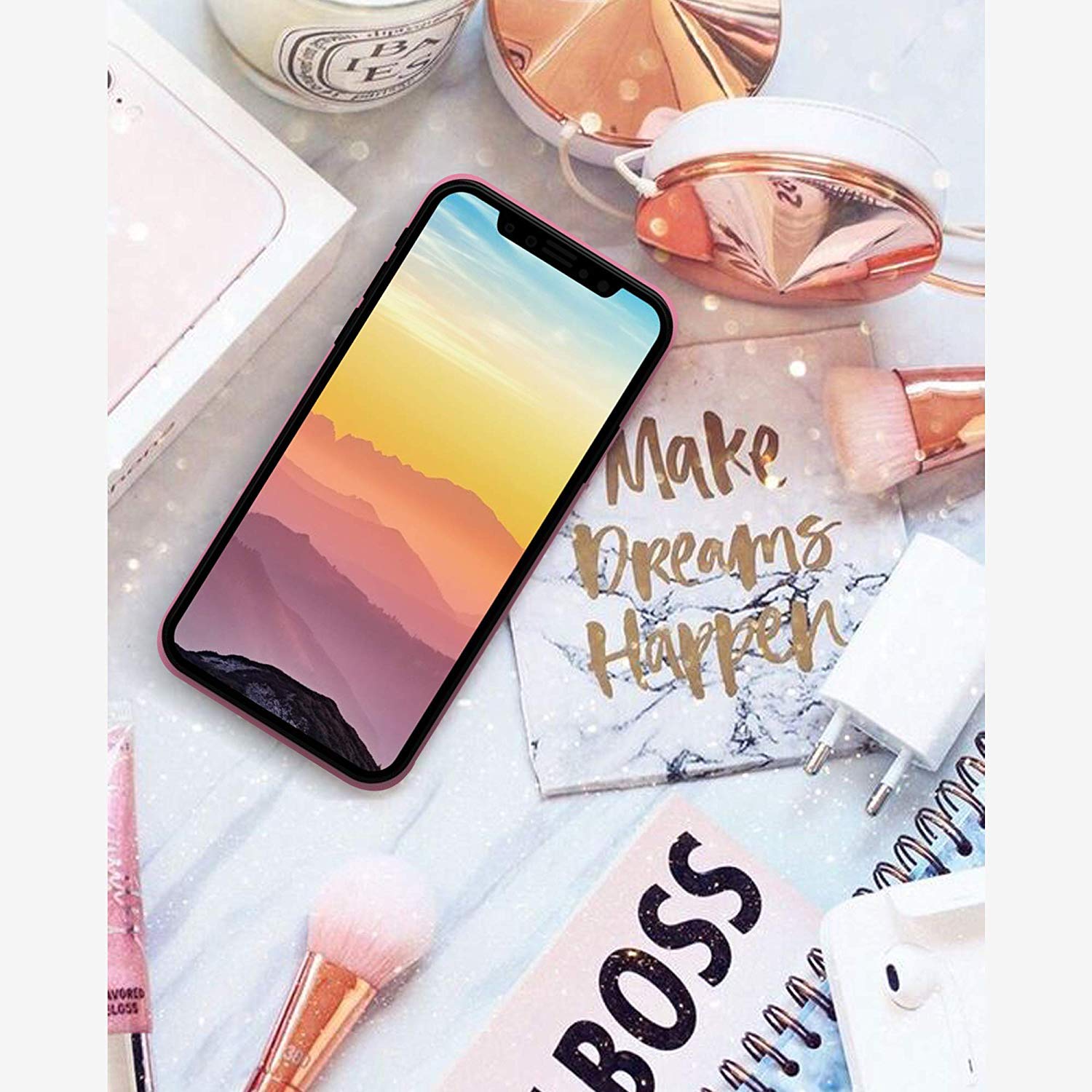 Laundry Basket Large Oxford Cloth Handy Slide Foldable Double Laundry Basket Bag 2pcs with Caster and Lid Wheels (Beige)