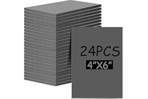 MotiMind 24 Pcs 4 x 6 x 0.12 Inch Gray Linoleum Block Rubber Stamp Carving Blocks Soft Linocut Blocks for Printmaking DIY Art Craft Projects and Scrapbooking