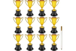 COJOSQC 4 inch Mini Trophies, Trophies for Kindergarten Graduation, Bowling tournaments, Basketball Games, Kids Soccer Awards, Must Have Football Party Favors, Plastic Trophy.