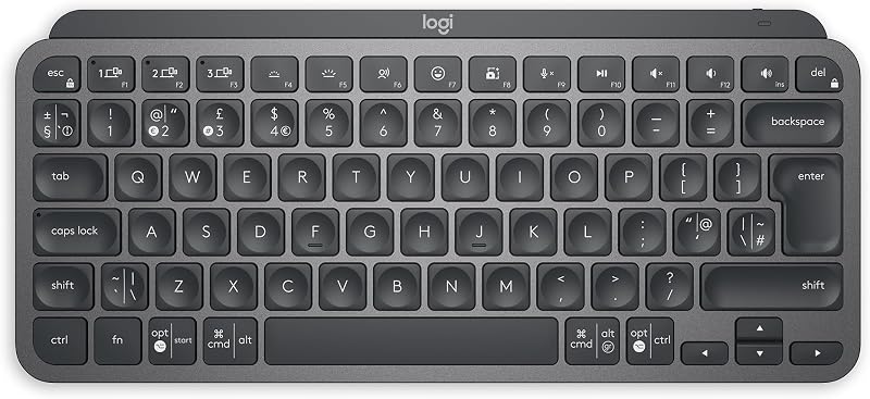 Logitech MX Keys Mini Keyboard Graphite Bluetooth Backlit UK Layout