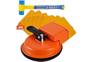 Floor Gap Fixer Tools with Suction Cup, Rubber Mallet Hammer, 10 PCS Sticky Pad, Heavy Duty Floor Repair Suction Plank Grabbe