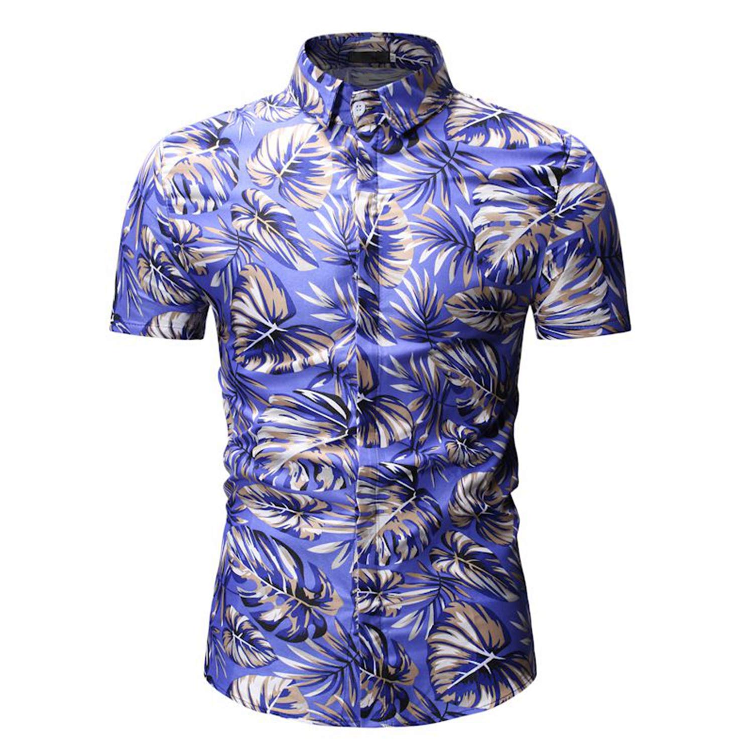 mens slim hawaiian shirt
