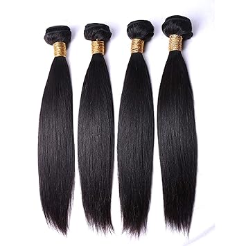 Amazon Com Straight Hair Bundles Human Hair Extensions 1 4