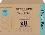 Tommee Tippee Twist & Click Nappy Bin Refills 8 x 10.5m Original Cassettes view 2