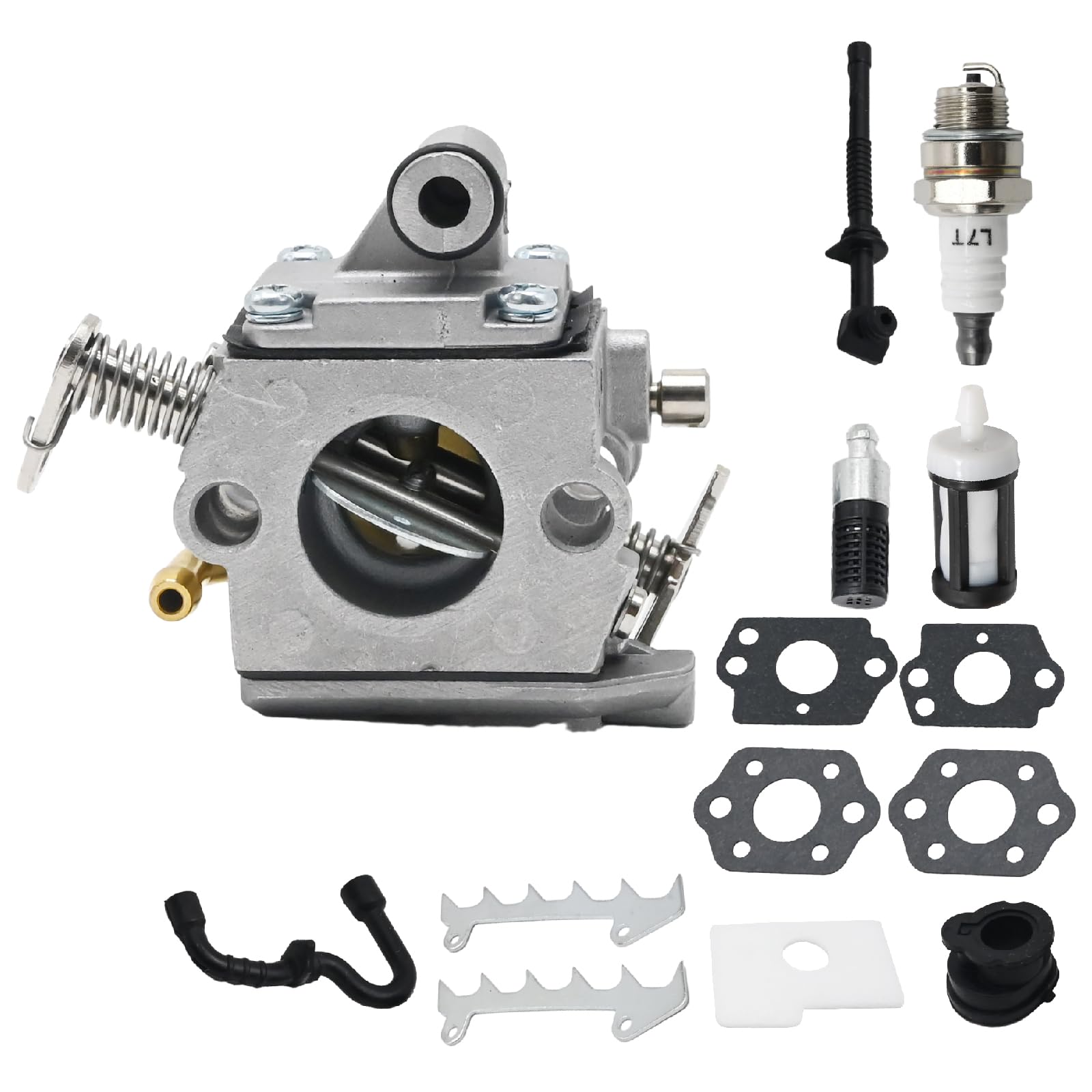 Hoypeyfiy C1Q-S57A Carburetor Kit Replacement for Stihl MS180/MS170/MS170C/MS180C/017/018 Chainsaw Replace C1Q-S57B 1130 120 0603 1130-124-0800