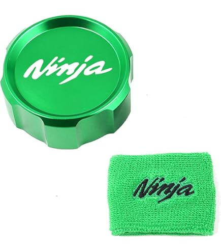 Motorcycle Brake Fluid Reservoir Cover Sock - Kawasaki Ninja ZX Style