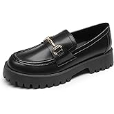 DREAM PAIRS Loafers for Women Platform Chunky Penny Loafer Slip On Casual Dressy Business Shoes with Arch Support