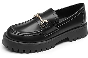 DREAM PAIRS Loafers for Women Platform Chunky Penny Loafer Slip On Casual Dressy Business Shoes with Arch Support