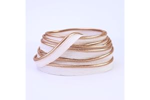 SEWDIYTR Rose Golden Piping Trim with Metallic Lip Welting 0.4inch/1cm Bias Tape Trim for Sewing Home Decor 5 Yards