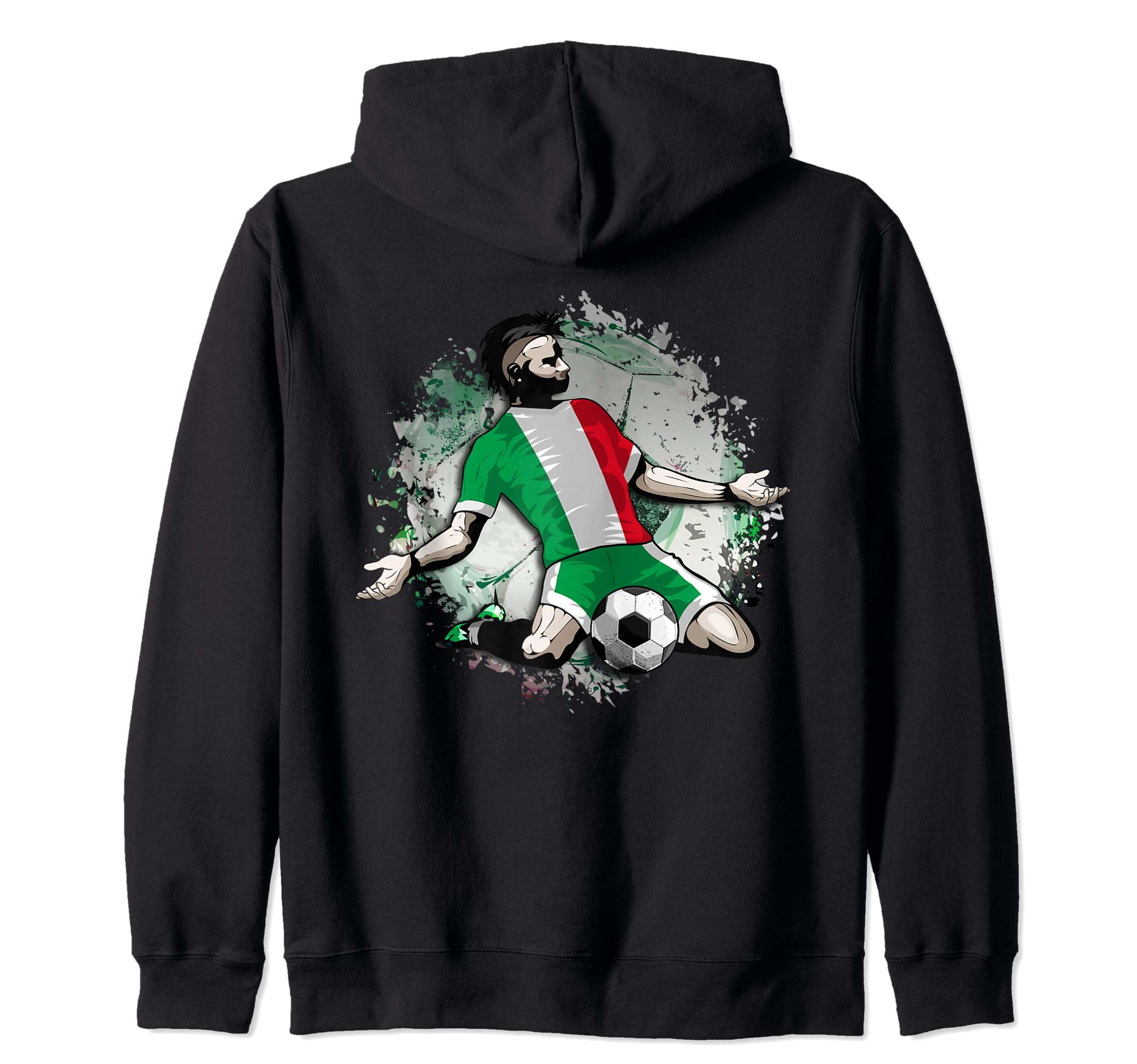 Italy Soccer Italian National Flag Proud Football Lovers Art Zip Hoodie