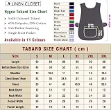 LINEN CLOSET Unisex Tabard Aprons with Pockets for Kitchen Cleaning view 6