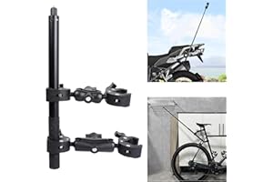 PellKing Motorcycle Bike Handlebar Clamp Mount and 61" Invisible Selfie Stick for Insta360 X4 X3 X2 X ONE RS R GO 3 Camera