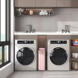 Lifewit 50L Slim Laundry Basket with Lid Pink Narrow Folding 4 Rods view 9