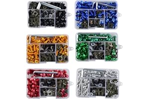 177 PCS/Set CNC Alloy M6 M5 Fairing Bolts Kit Bodywork Screws Nut For Suzuki GSXR 600 750 1000 1300R Hayabusa Honda CBR600RR 