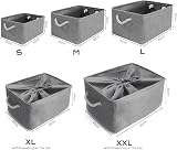 Mangata Foldable Storage Box Large Grey with Handles view 5