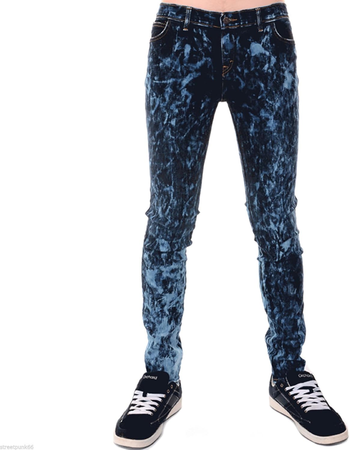 skinhead bleached jeans