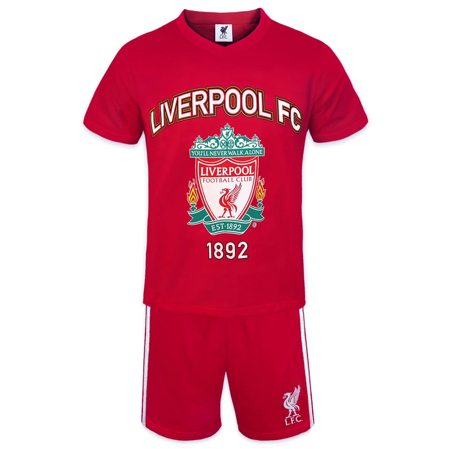 Liverpool FC Official Football Gift Boys Short Pyjamas Red 1011 Years Amazon.co.uk Sports