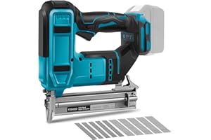 18GA Cordless Brad Nailer Compatible with Makita 18V Battery, 2 in 1 Brushless Nail Gun/Staple Gun with 500 Nails and 500 Sta