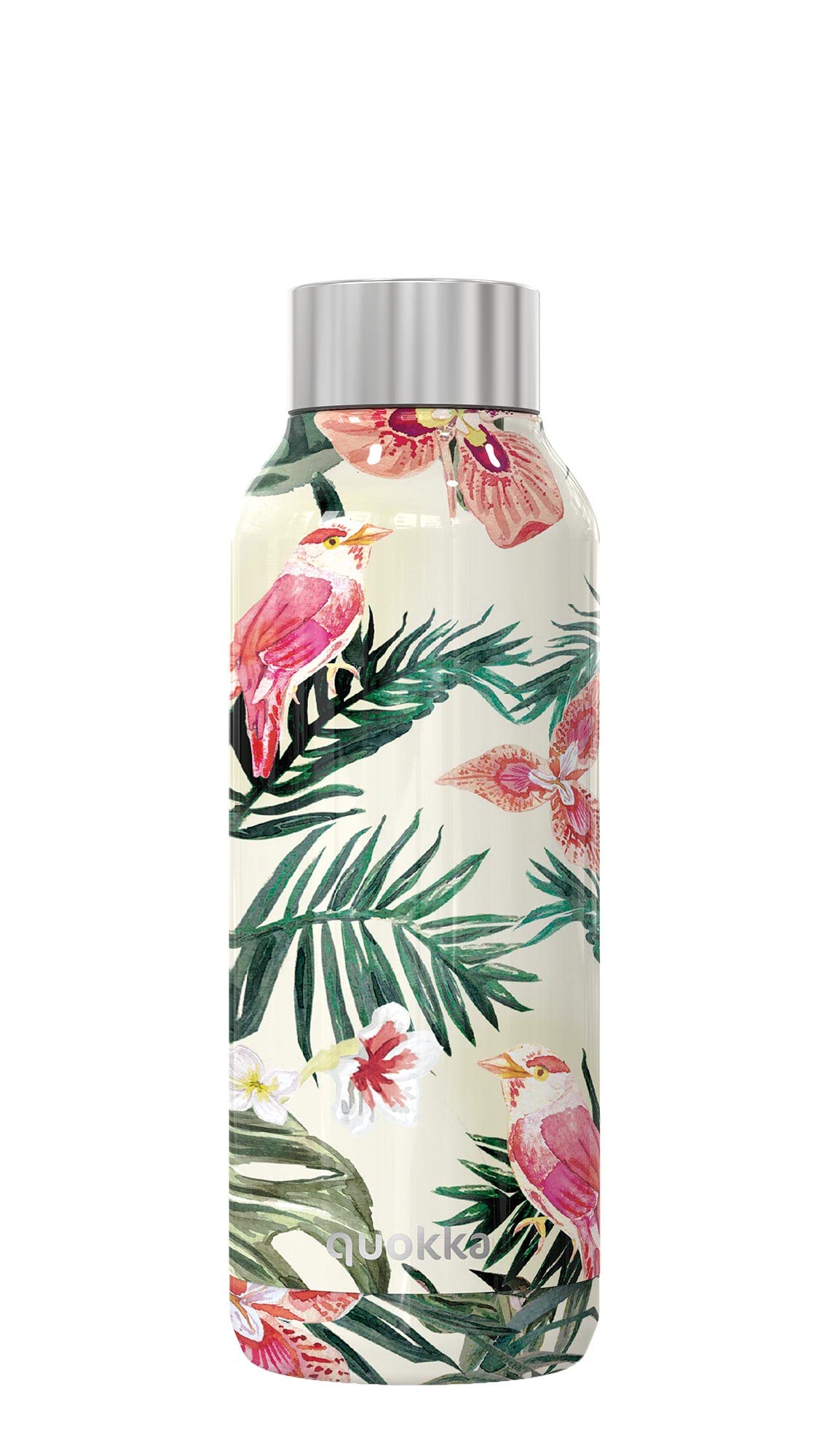 Quokka Solid - Jungle Flora 510 ML | Stainless Steel Water Bottle - Insulated Double Walled Vacuum Flasks Drinks Bottle Keep 12 Hours Hot & 18 Hours Cold - Leak Proof - BPA Free,11831