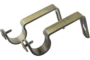 A&F Rod Décor - Heavy Duty Wall Bracket for 1 inch Rod - Antique Brass