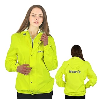 NerveShop Leichte -Amazon- Regenjacke Motorrad Regenbekleidung Wasserdicht Damen Herren Jungen Atmungsaktiv Wasserdicht