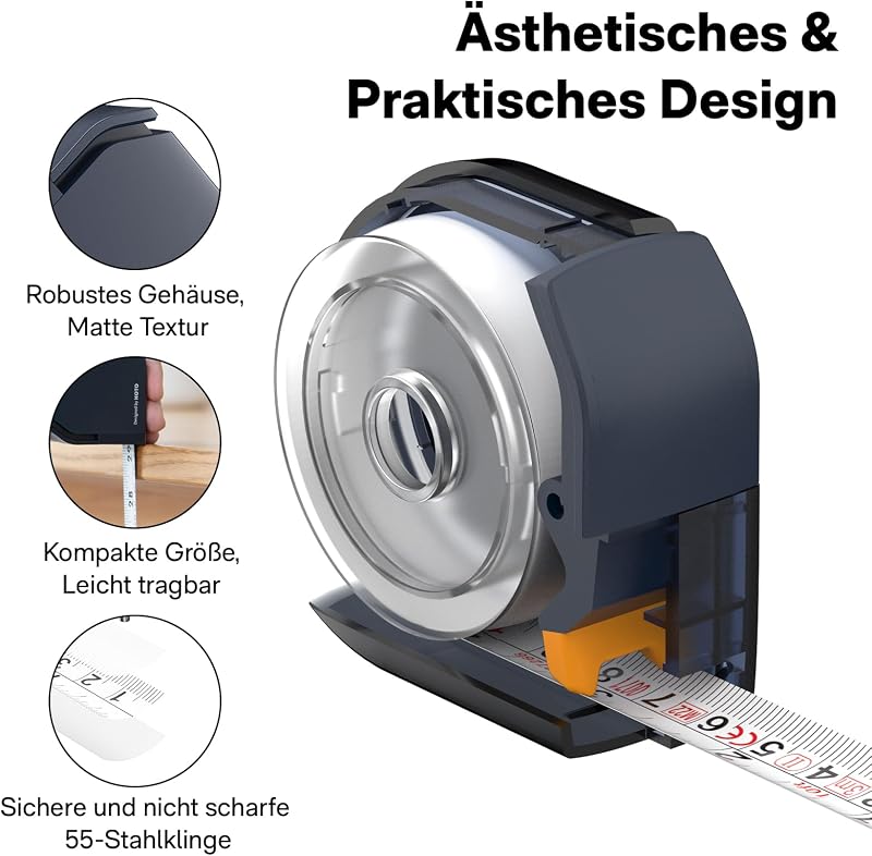 Einziehbares Maßband 3M/10 Ft Selbst-Arretierendes Bandmaß