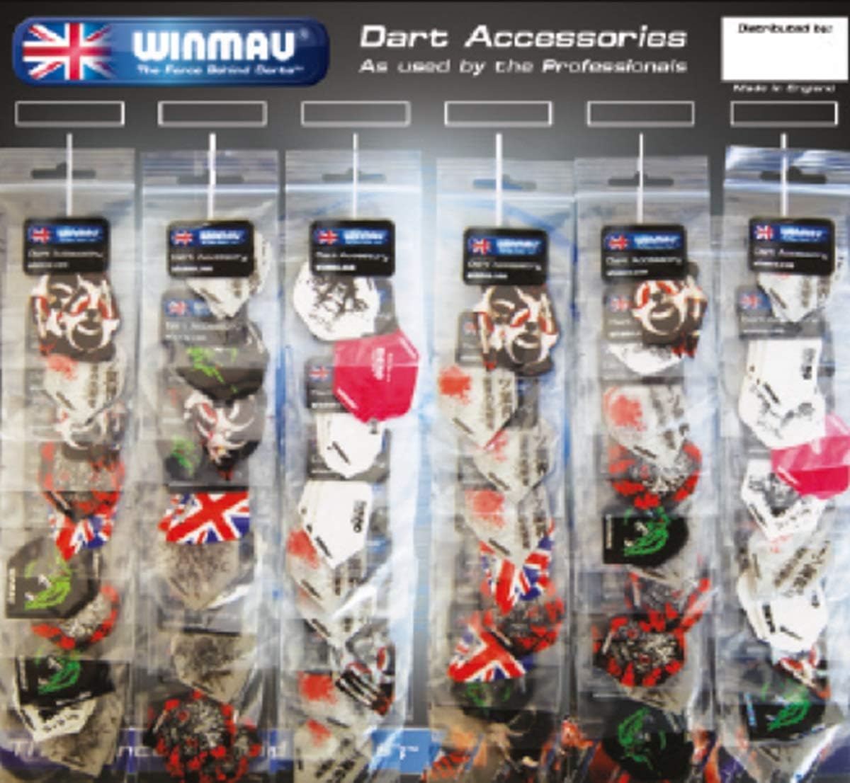 Winmau Assortment of 60 Darts Flight Sets (60 Flight Card)