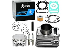 Tupo 74mm Air-Cooled Cylinder Piston Ring Gasket Top End Rebuild Kit Compatible with Honda 300 Fourtrax 300 TRX300FW TRX300 Fourtrax300 4x4 2x4 1988-2000