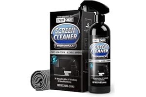XPERTCHEMY Screen Cleaner Spray and Wipe, 10oz TV Screen Cleaner Spray and Microfiber Cloth kit for Phones, iPads, Computer, MacBooks, Laptops, Monitor and Electronic Devices